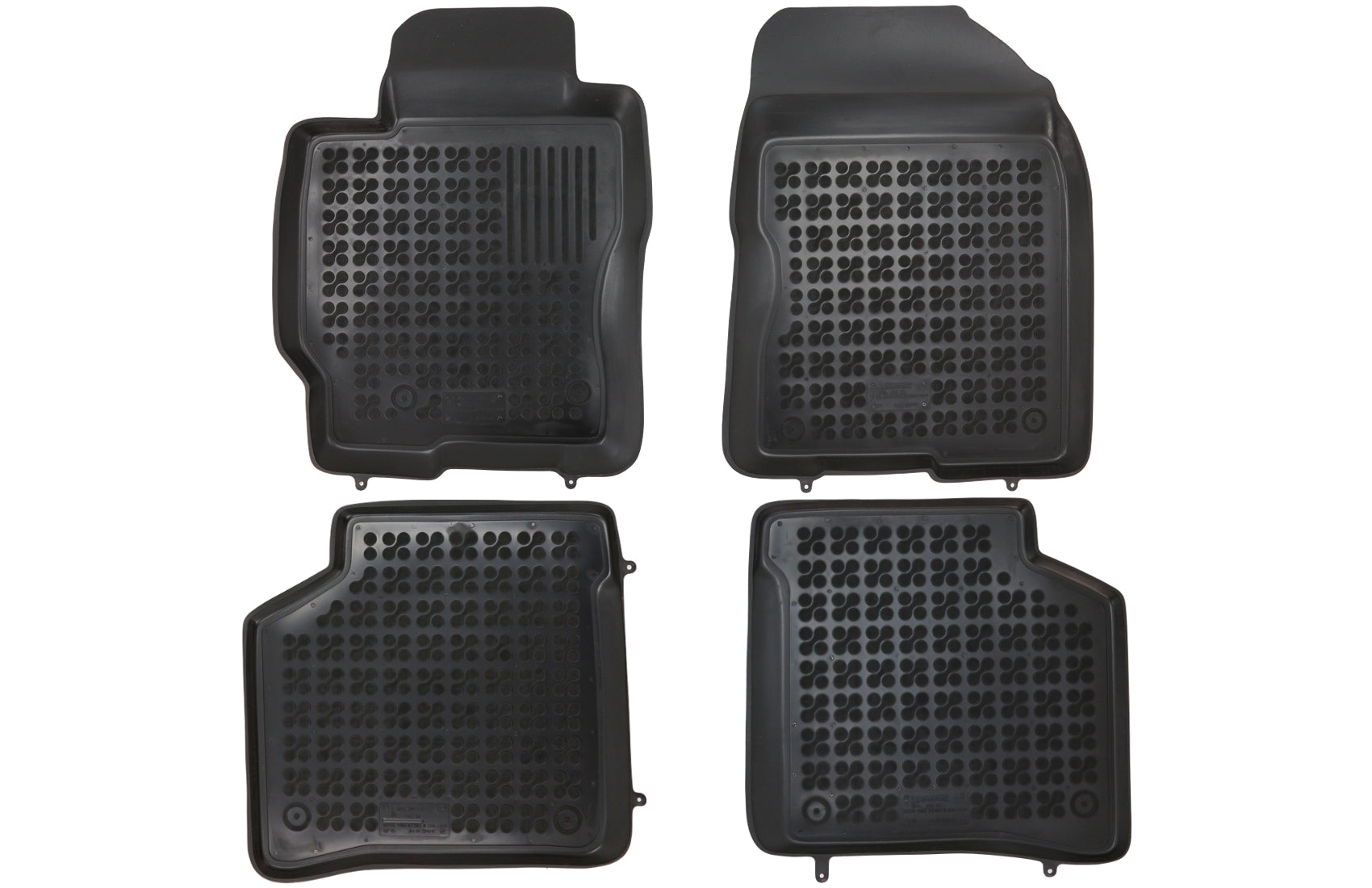 Bodenmatte Schwarz für Toyota PRIUS II XW20 2003 - 2009 3 cm Rand Geruchsfrei CarPartsTuning