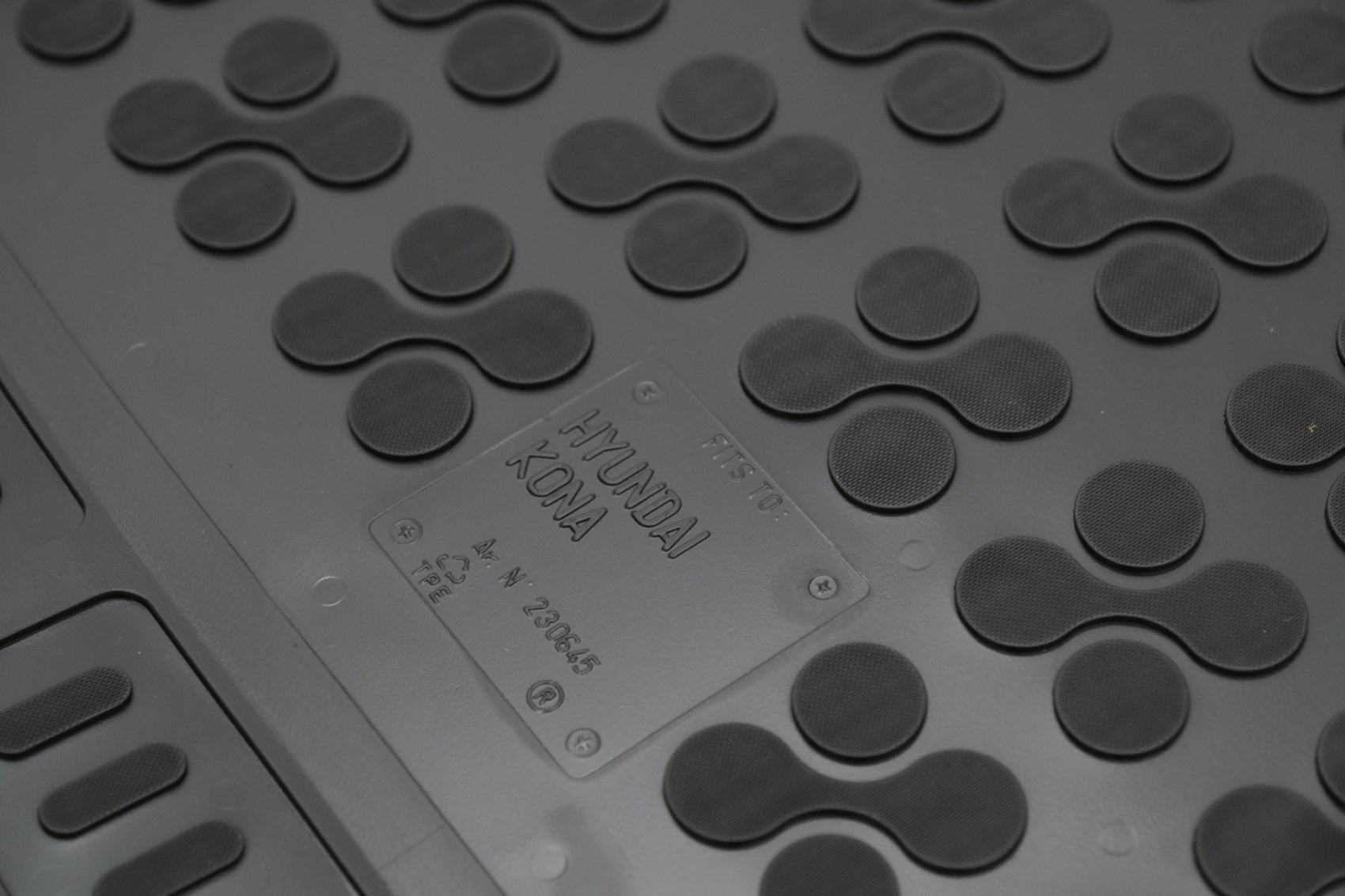 Gummi Kofferraummatte Schwarz Passend Für Hyundai Kona Mit Subwoofer (2017) Rezaw Plast