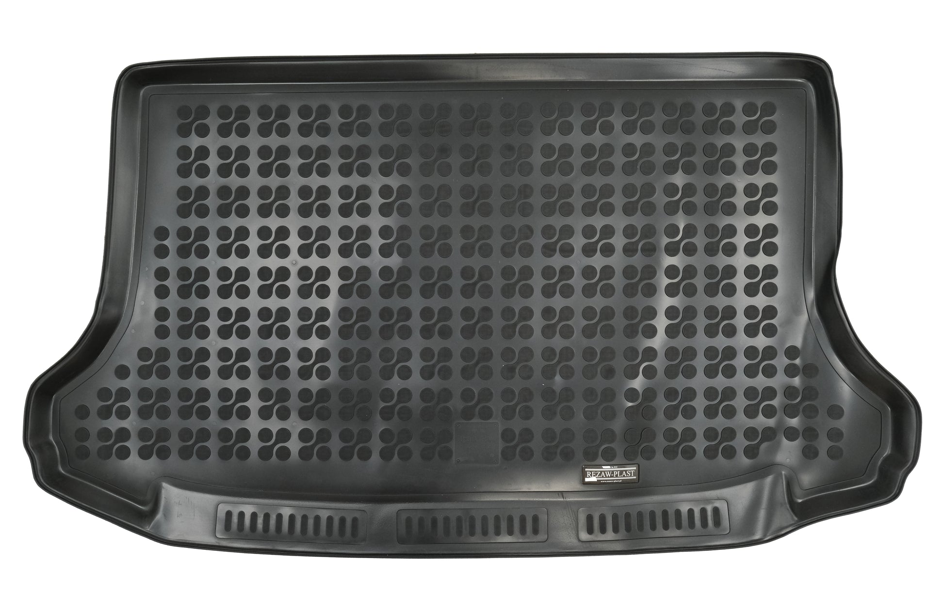 Gummi Kofferraummatte Schwarz für Toyota RAV4 III 2005-2012 Geruchsfrei 3 cm Rand CarPartsTuning