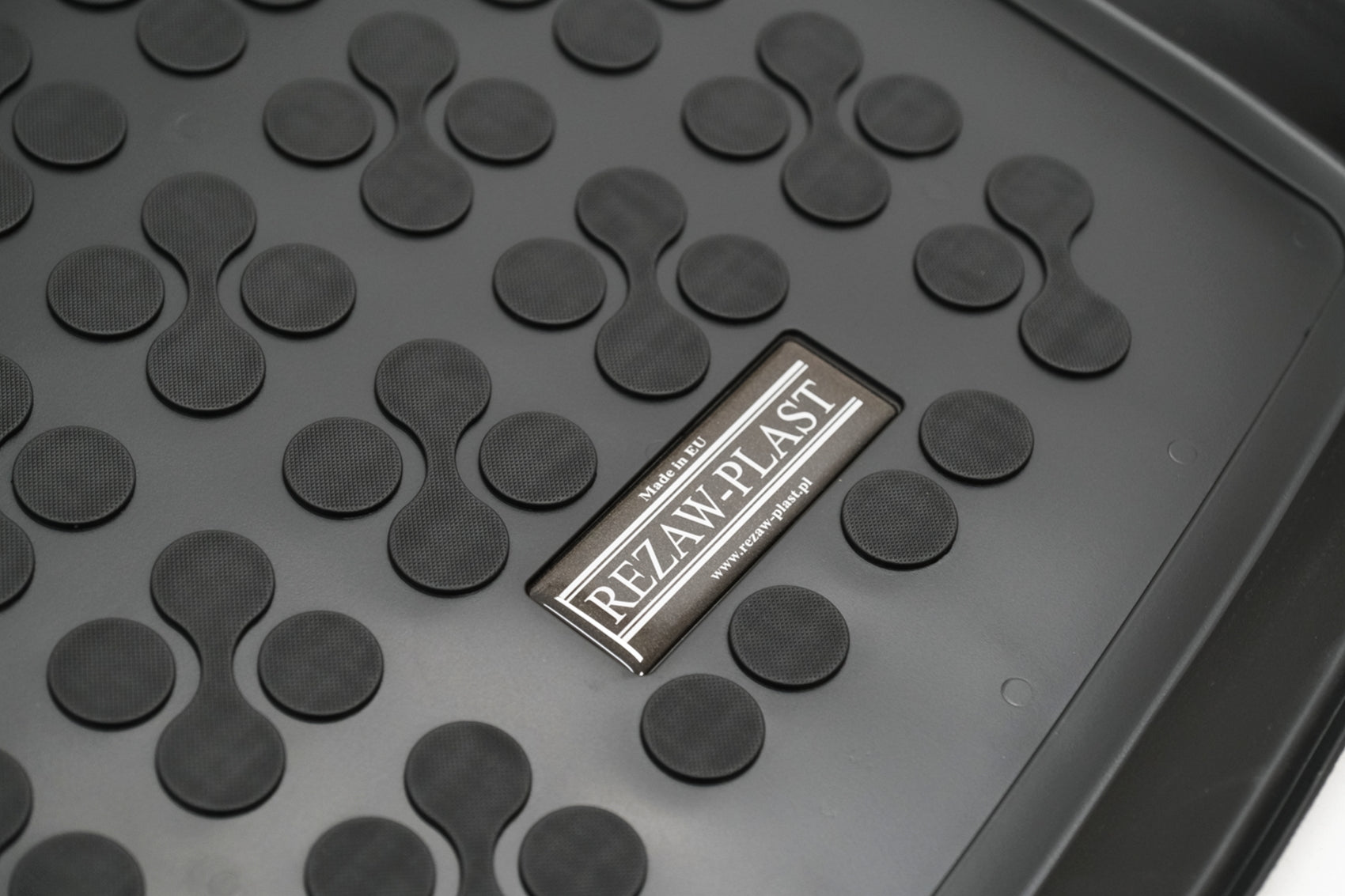 Gummi Kofferraummatte Schwarz für VW TIGUAN I 2007-2017 3 cm Rand Geruchsfrei CarPartsTuning