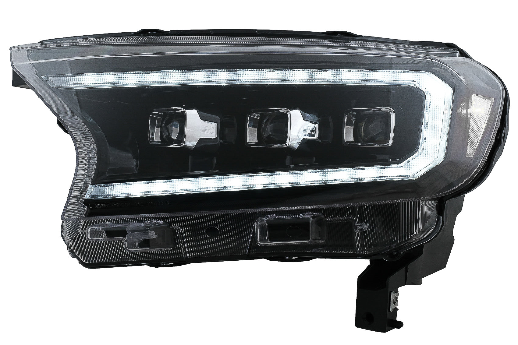 Scheinwerfer LED Dynamisch Startanzeige für Ford Ranger 15-20 LHD Matrix Schwarz CarPartsTuning