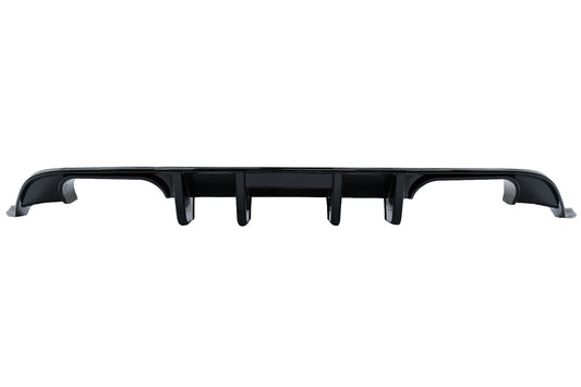 Heckschürzen-Luftdiffusor mit Frontschürzenlippen-Verlängerungsspoiler passend für VW Golf 7.5 (2017-2019) R Look Piano Black KITT