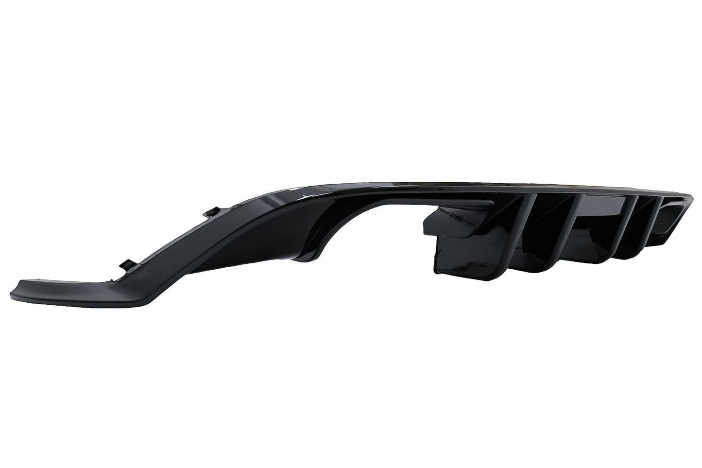 Heckschürzen-Luftdiffusor mit Frontschürzenlippen-Verlängerungsspoiler passend für VW Golf 7.5 (2017-2019) R Look Piano Black KITT