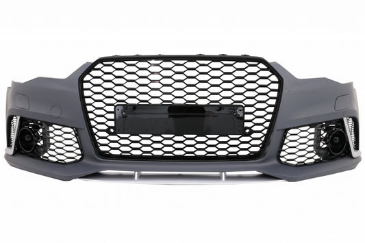 Frontstoßstange für Audi A6 C7 4G 11-15 Add-On Spoiler Lippe RS6 Look CarPartsTuning