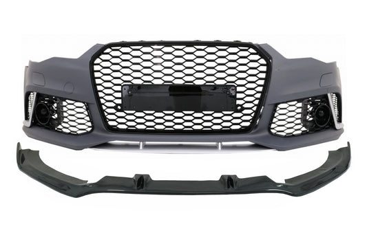 Frontstoßstange für Audi A6 C7 4G Facelift 15-18 Anbauspoiler RS6 Look CarPartsTuning