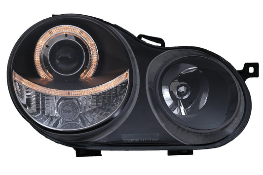 Angel Eyes Scheinwerfer Halo-Felgen für VW Polo 9N 11.2001-04.2005 Schwarz H7 CarPartsTuning