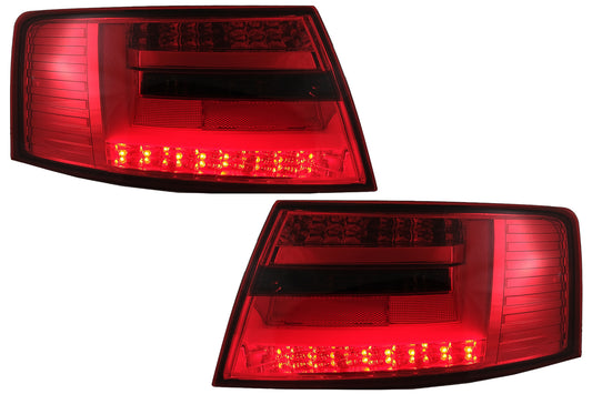 LED BAR Rücklichter für Audi A6 C6 4F Limousine 04.2004-2008 7-PIN Roter Rauch CarPartsTuning