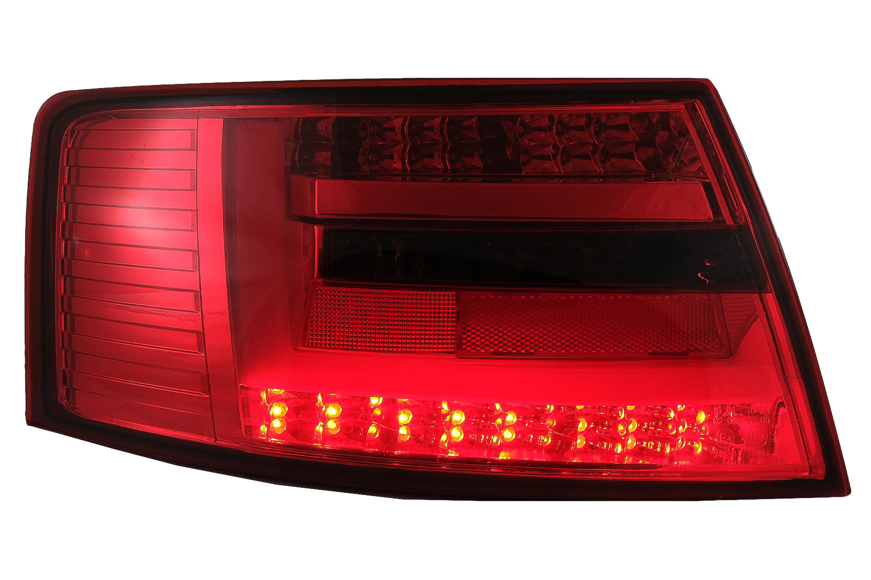 LED BAR Rücklichter für Audi A6 C6 4F Limousine 04.2004-2008 7-PIN Roter Rauch CarPartsTuning