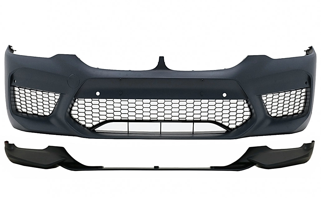 Stoßstange für BMW 5er G30 G31 Limousine Touring 17+ Spoiler M5 Look Black CarPartsTuning