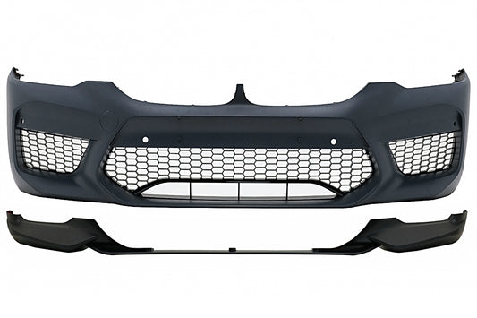Stoßstange für BMW 5er G30 G31 Limousine Touring 17+ Spoiler M5 Look Black CarPartsTuning