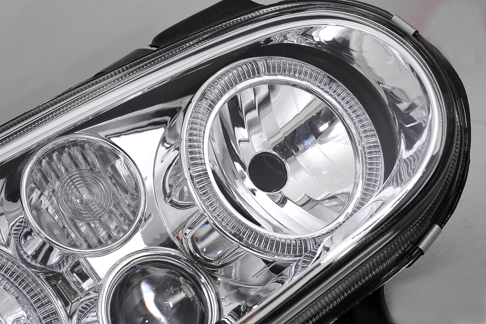Angel Eyes Scheinwerfer Dual Halo Felgen für VW Golf 4 09.97-09.03 Chrom LHD oder RHD CarPartsTuning