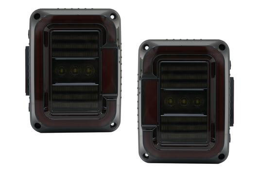 Full LED Rückleuchten geeignet für JEEP Wrangler JK 2007-2017 Rauch CarPartsTuning