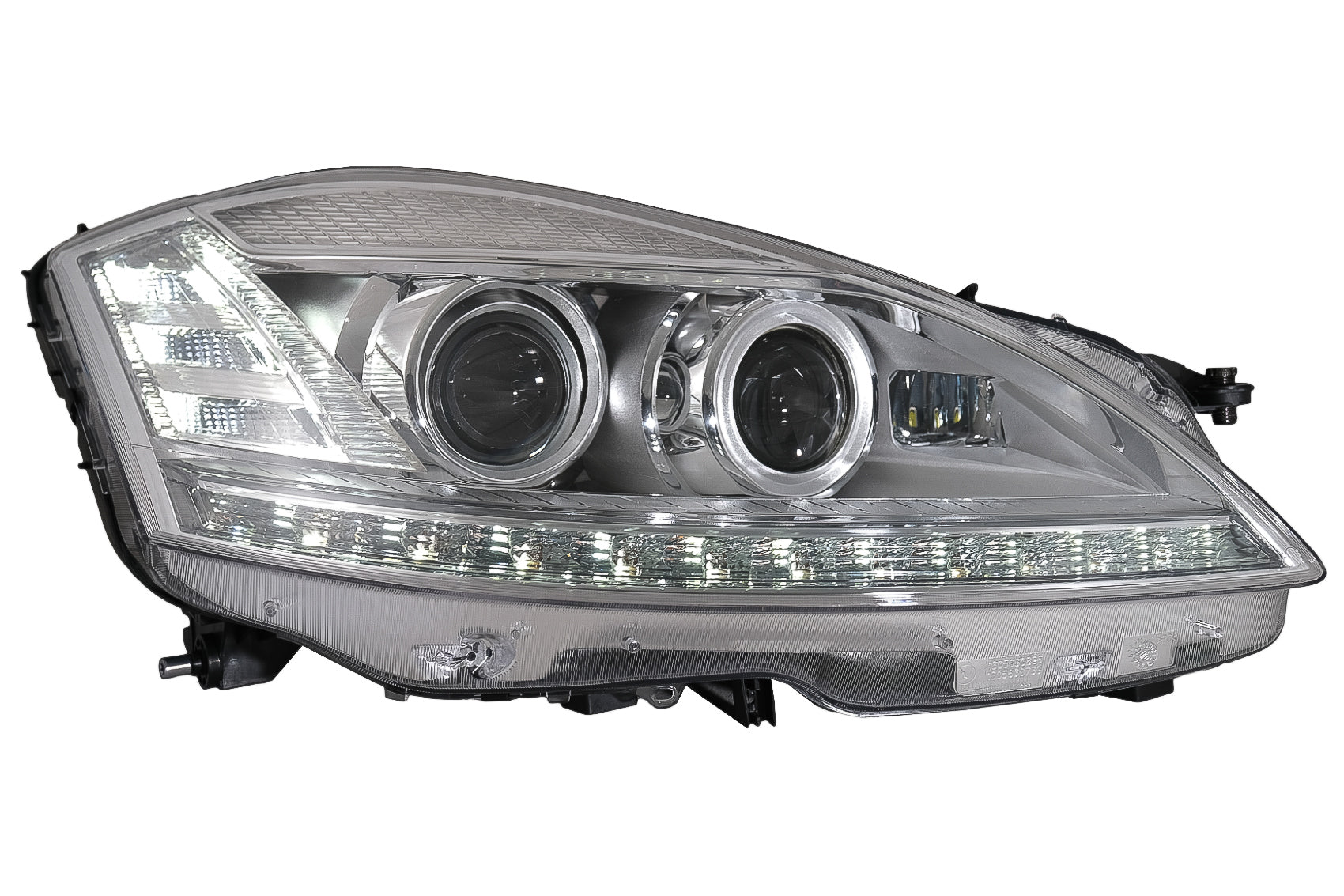 LED-Scheinwerfer für Mercedes S W221 2005-2009 Facelift Look Dynamisch Lichter CarPartsTuning