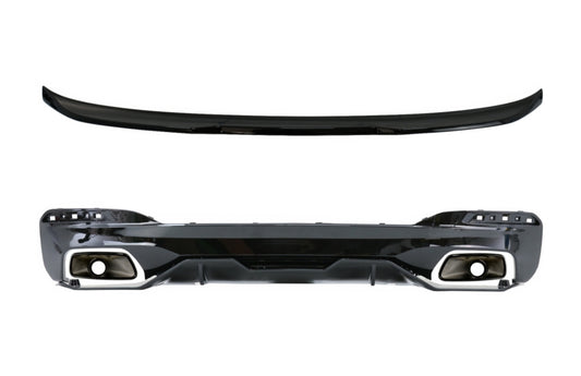 Diffusor Tipps für BMW 5 G30 Limousine 2017+ 540 M Performance Look Kofferraumspoiler CarPartsTuning