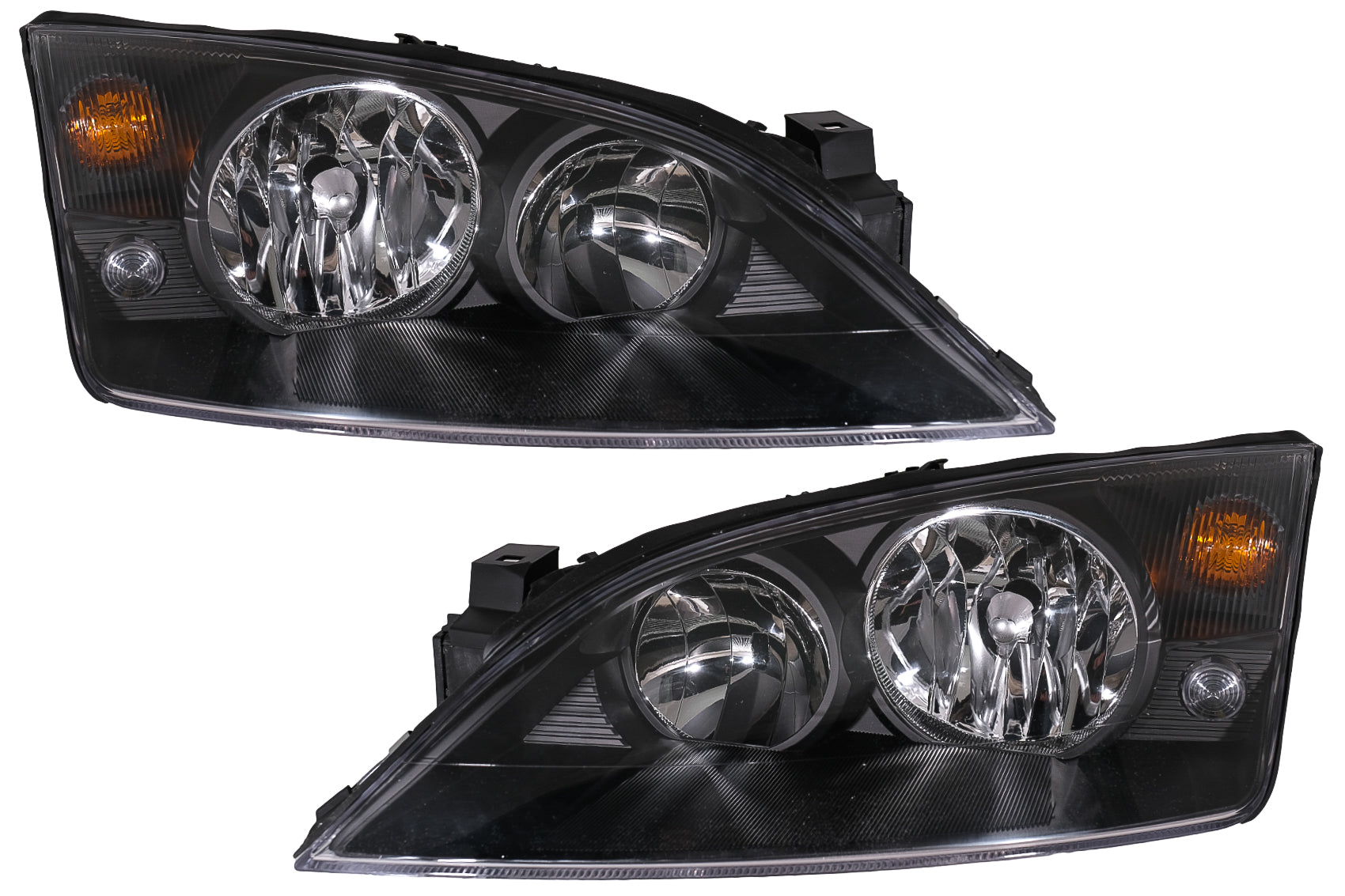 LED TFL Tagfahrlicht Scheinwerfer Xenon Look für FORD Focus III 11-14 Schwarz- CarPartsTuning