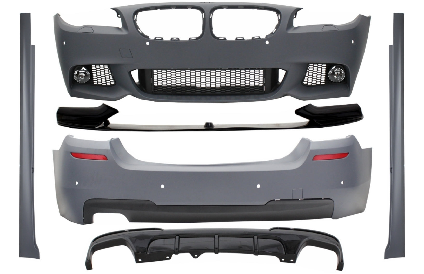 Bodykit Frontlippe Diffusor für BMW 5 F10 2011-2014 M-Performance Look CarPartsTuning