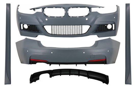 Bodykit Diffusor Links Auslauf für BMW 3er F30 2011-2019 M-Performance Look CarPartsTuning