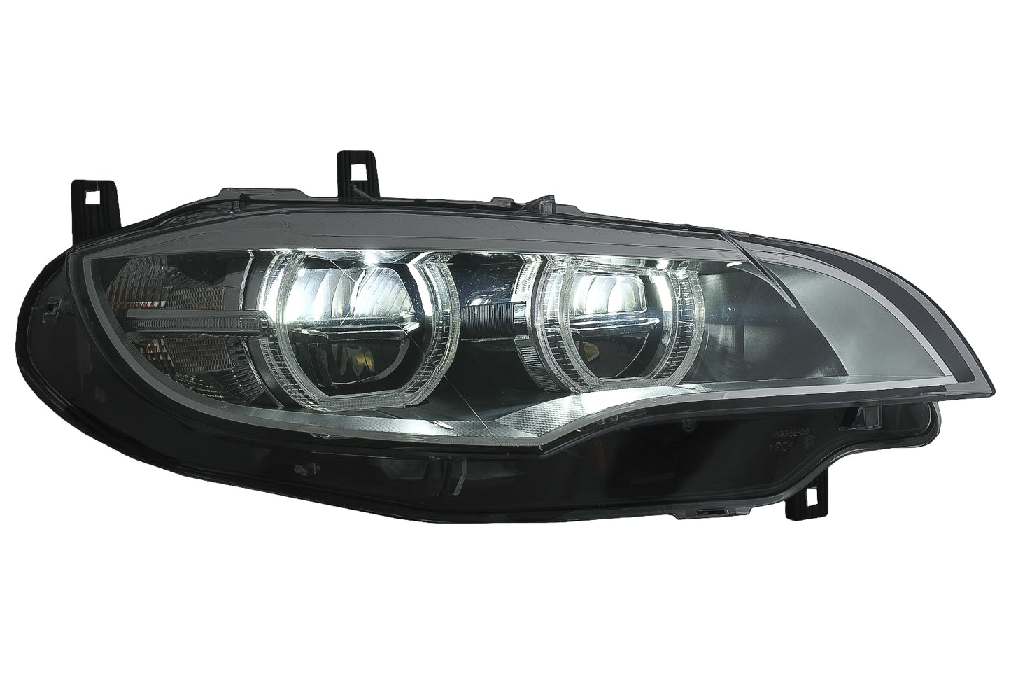 LED Scheinwerfer Xenon Angel Eyes 3D Dual Halo Felgen Geeignet Für BMW X6 E71 (2008-2012) KITT Lightning
