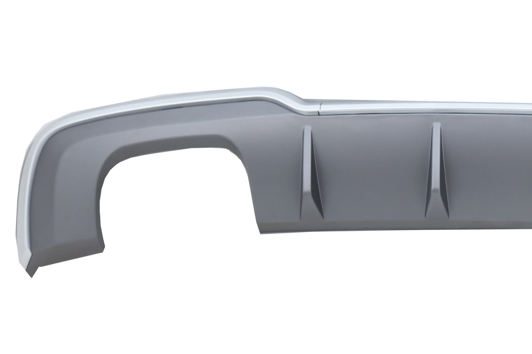 Diffusor Auspuff für Audi A3 8V Schrägheck Sportback 16-19 S-Line Stoßstange S3 Look CarPartsTuning