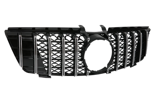 Kühlergrill Grill für Mercedes ML W164 05-08 GT-R Panamericana Look Schwarz Chrom Carpartstuning Austria