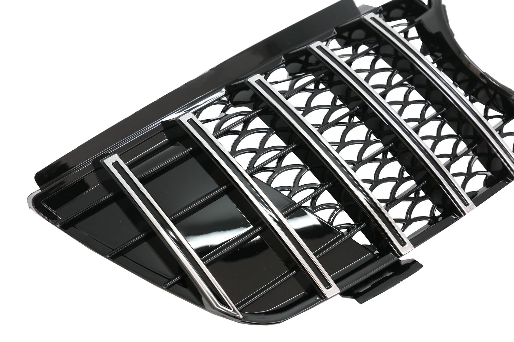 Kühlergrill Grill für Mercedes ML W164 05-08 GT-R Panamericana Look Schwarz Chrom Carpartstuning Austria