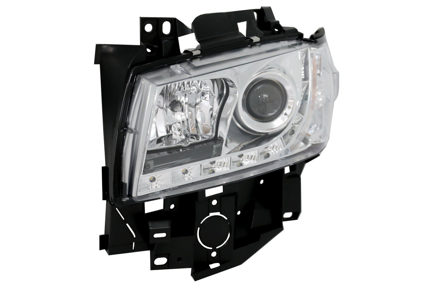 Scheinwerfer Daylight für VW T4 Transporter Long Nose 96-03 LED DRL Chrom Carpartstuning Austria