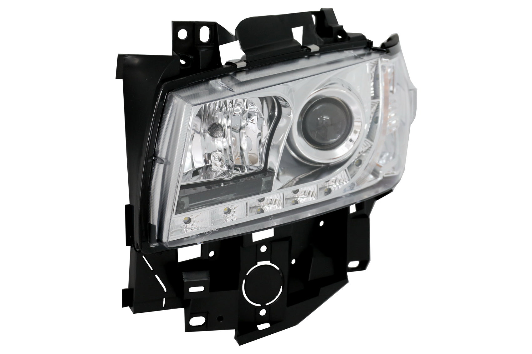 Scheinwerfer Daylight für VW T4 Transporter Long Nose 96-03 LED DRL Chrom Carpartstuning Austria