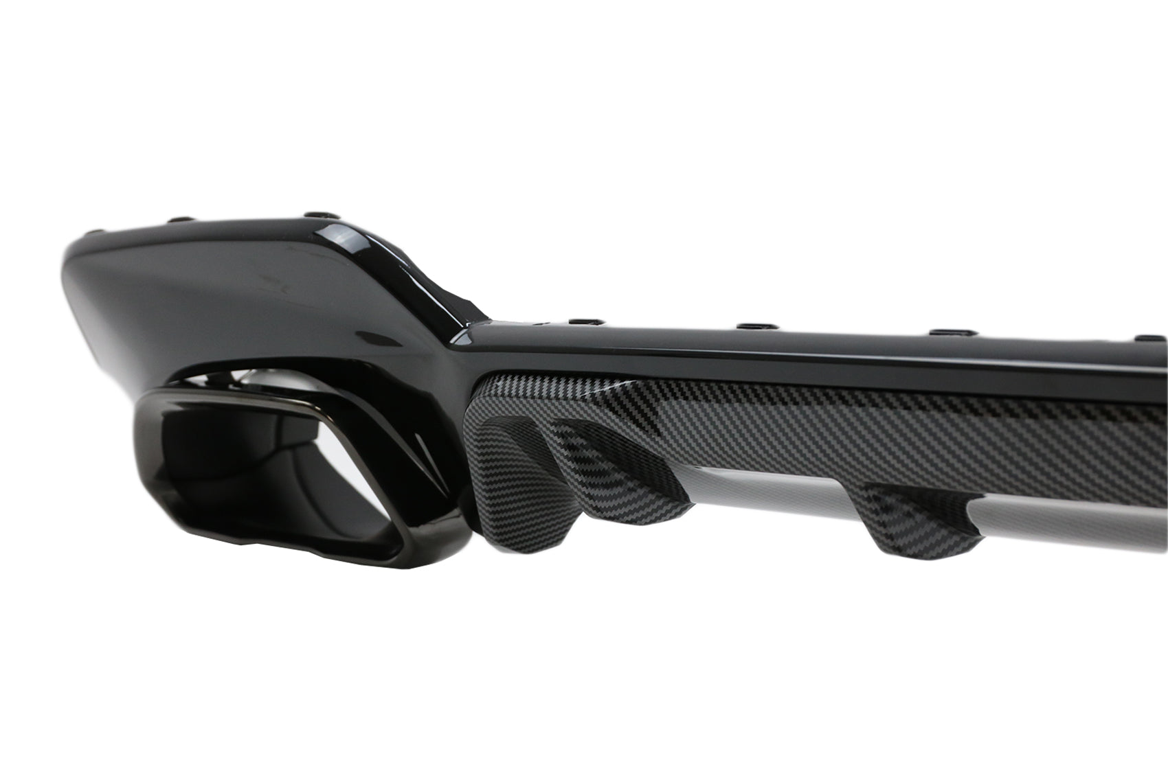 Heckschürzendiffusor Mit Endrohren Passend Für BMW 3er G20 G28 Limousine G21 Touring (2019-Up) M340i M Look Carbon KITT