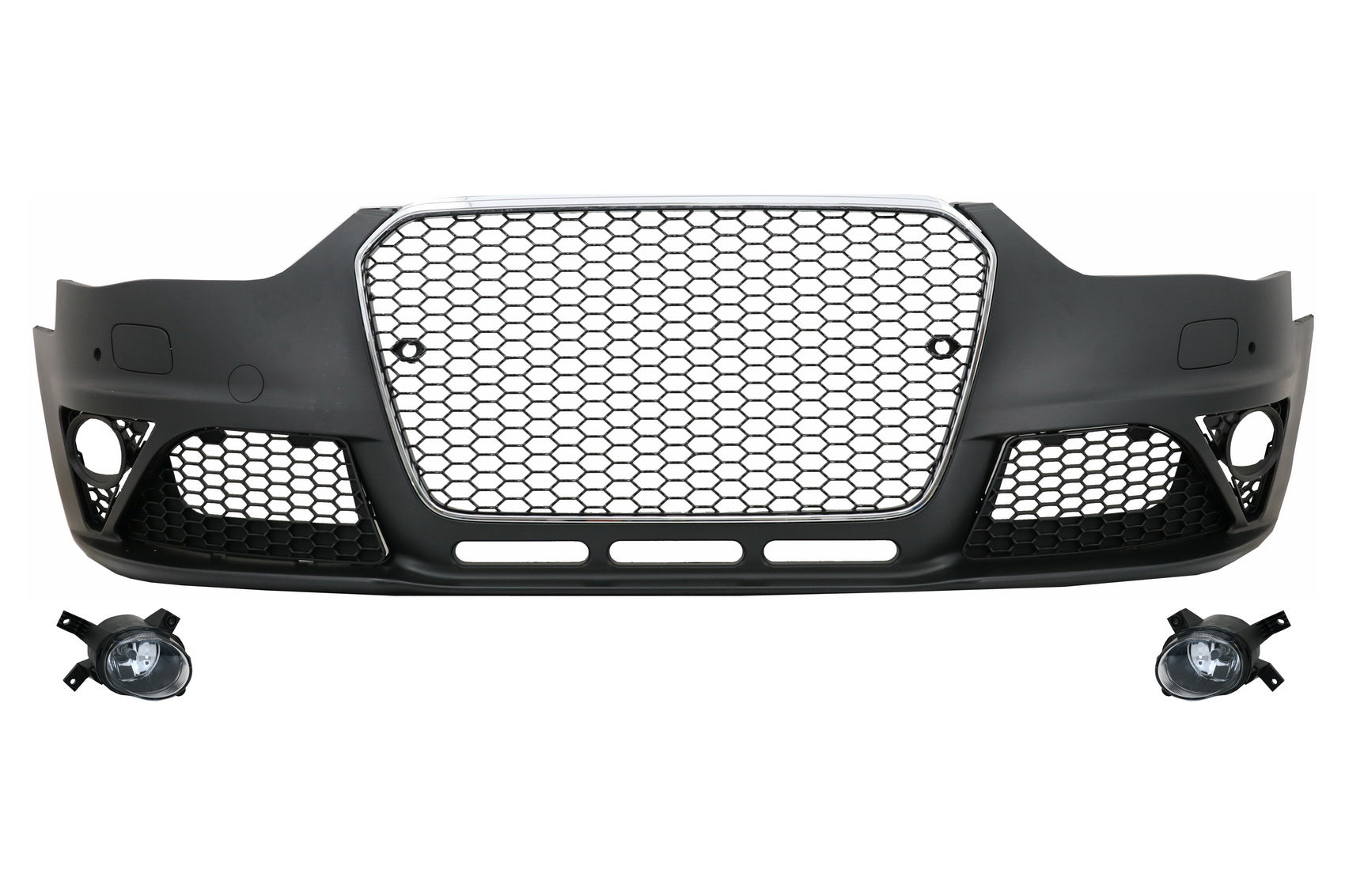 Stoßstange für Audi A4 B8 MOPF 2012-2015 RS4 Design Kühlergrill PDC SRA NBL CarPartsTuning