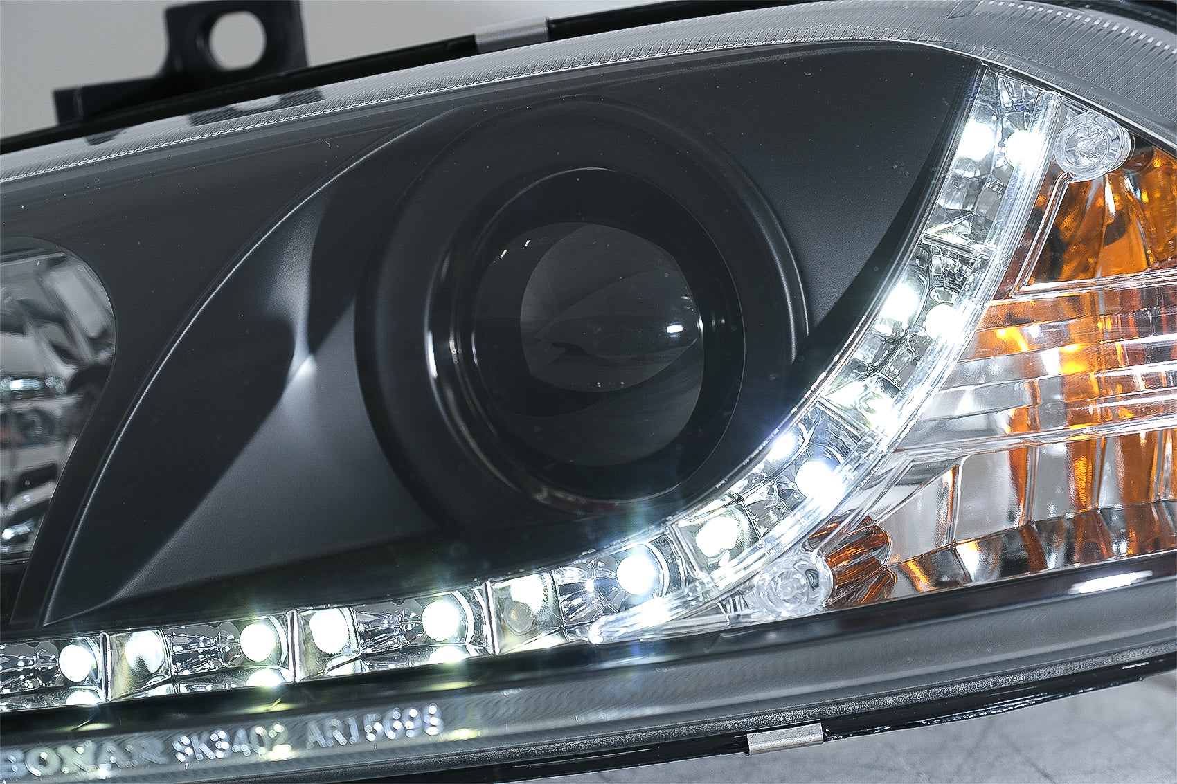 LED Scheinwerfer für Alfa Romeo 156 10.1997-06.2003 Tageslicht Schwarz CarPartsTuning