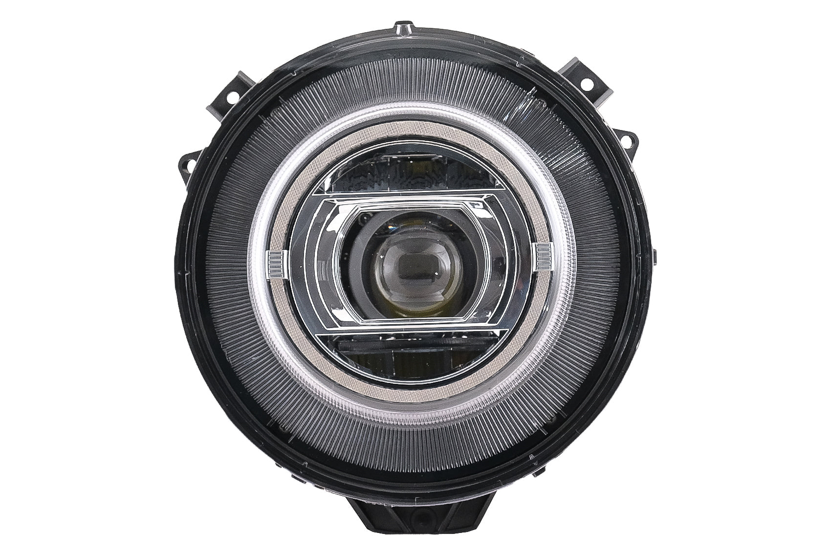 Full LED Scheinwerfer für Mercedes G W463 05-17 Chrom Facelift 2018 Look Start Up CarPartsTuning