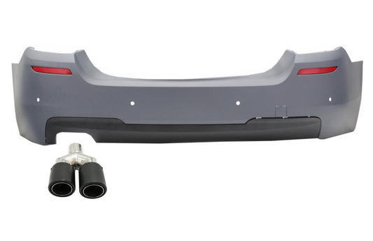 Heckstoßstange & Auspuff Tipp 5,8 cm Linke Seite für BMW 5 F10 2011+ M-Technik Look CarPartsTuning