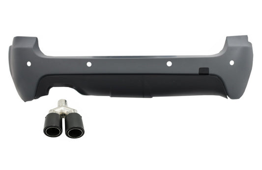 Heckstoßstange Auspuff Tipp Kohlenstoff für BMW 5 E61 03-07 M-Technik M-Tech Sport Look CarPartsTuning