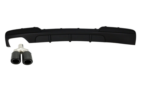 Diffusor & Auspuff Tipp für BMW 5er F10 F11 Limousine Touring 2011-2017 M Look CarPartsTuning