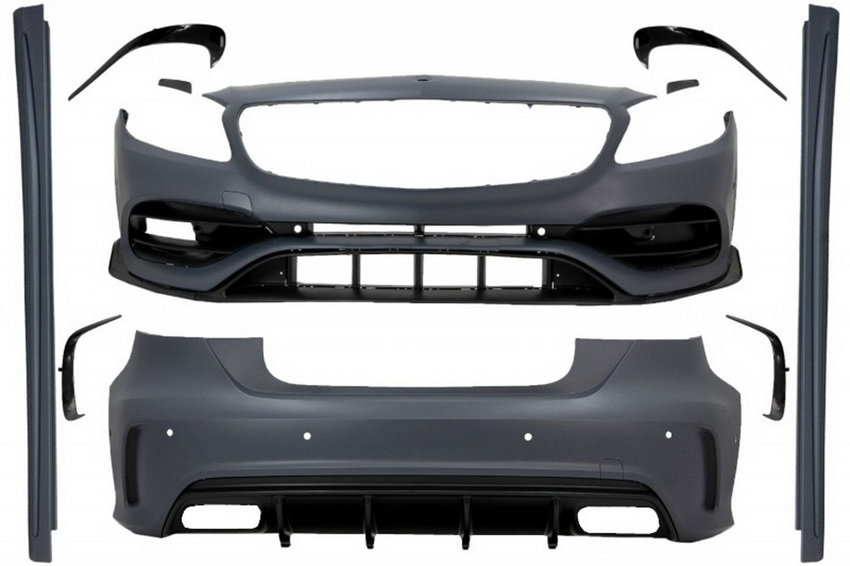 Komplettes Bodykit passend für Mercedes A-Klasse W176 (2012-2018) Facelift A45 Design KITT