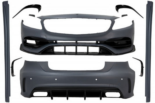Komplettes Bodykit passend für Mercedes A-Klasse W176 (2012-2018) Facelift A45 Design KITT
