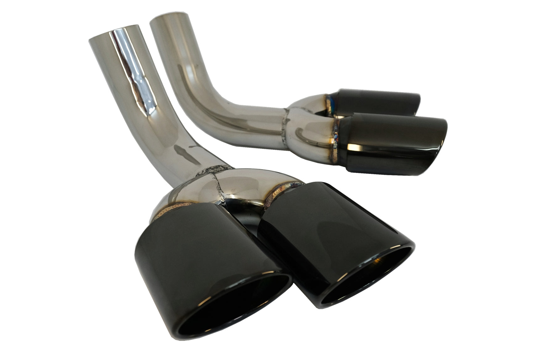 Auspuff Schalldämpfer Tipps Schwarz für Mercedes G-Klasse W463 G500 G55 G63 G65 1998-2018 CarPartsTuning