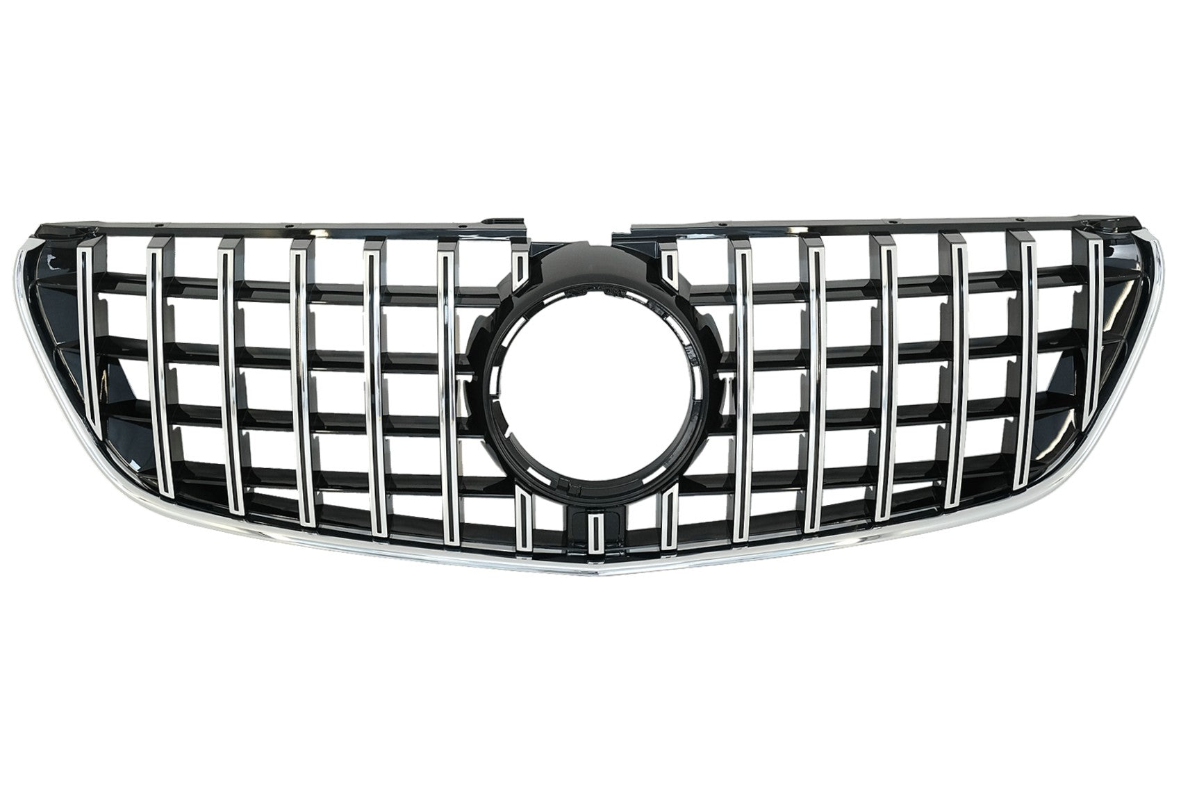Gitter für Mercedes V-Klasse W447 2014-03.2019 GTR Panamericana Look Schwarz Chrom CarPartsTuning