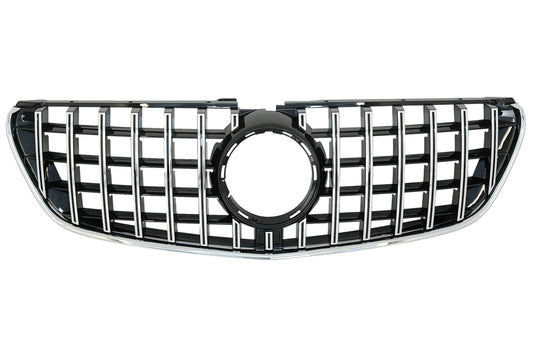 Gitter für Mercedes V-Klasse W447 2014-03.2019 GTR Panamericana Look Schwarz Chrom CarPartsTuning
