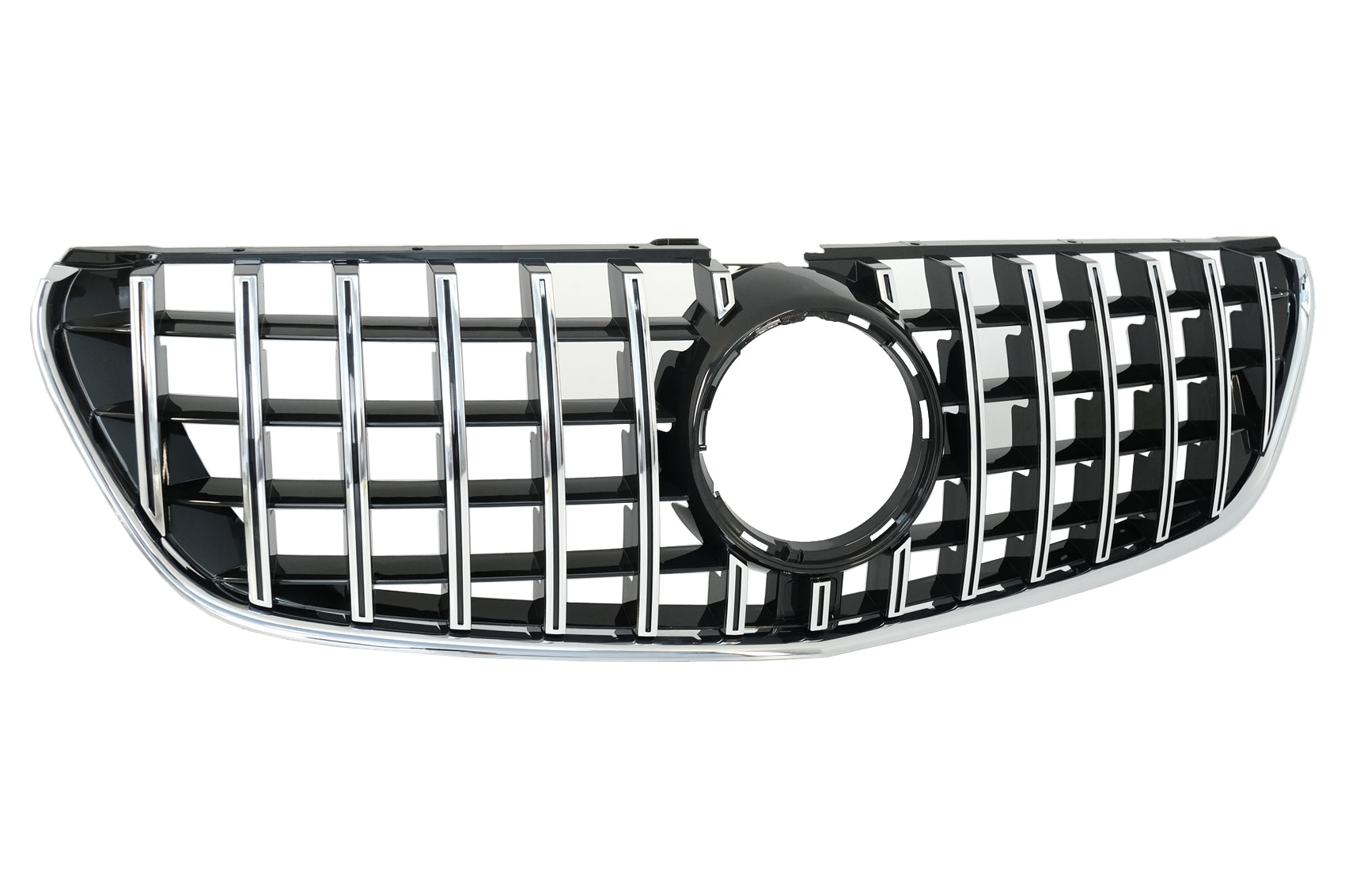 Gitter für Mercedes V-Klasse W447 2014-03.2019 GTR Panamericana Look Schwarz Chrom CarPartsTuning