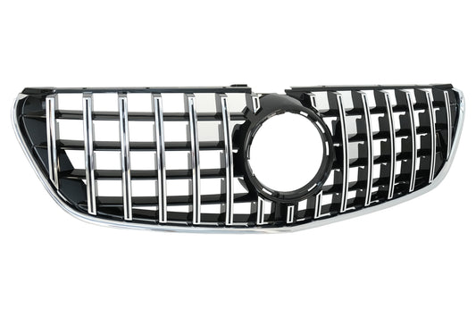 Gitter für Mercedes V-Klasse W447 2014-03.2019 GTR Panamericana Look Schwarz Chrom CarPartsTuning