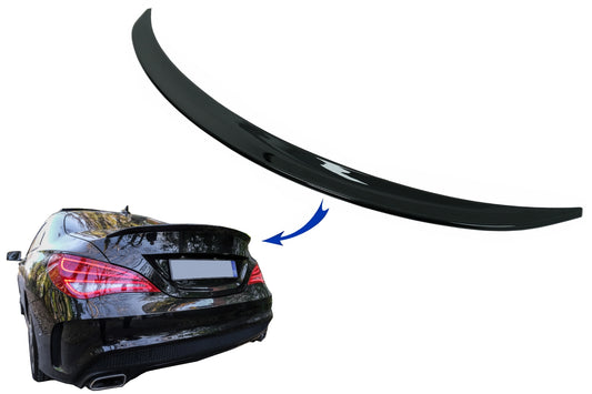 Kofferraum Booten Lid Spoiler für Mercedes CLA C117 W117 2013-2018 Glänzend schwarz CarPartsTuning