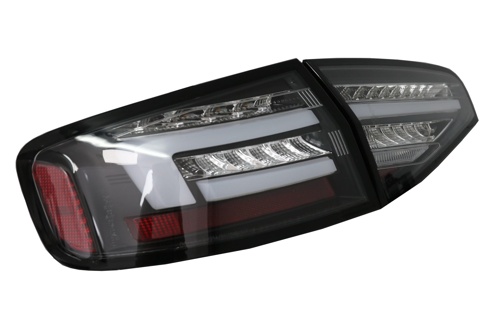 LED-Rückleuchten für Audi A4 B8 Limousine 12-15 Rot Schwarz Dynamische Blinker CarPartsTuning