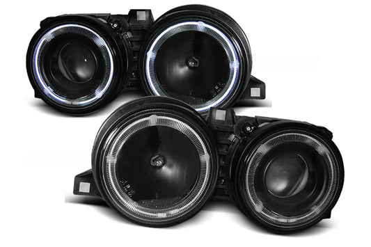 Scheinwerfer für BMW E30 3er 11.1982-06.1994  Licht Headlamp Schwarz CarPartsTuning