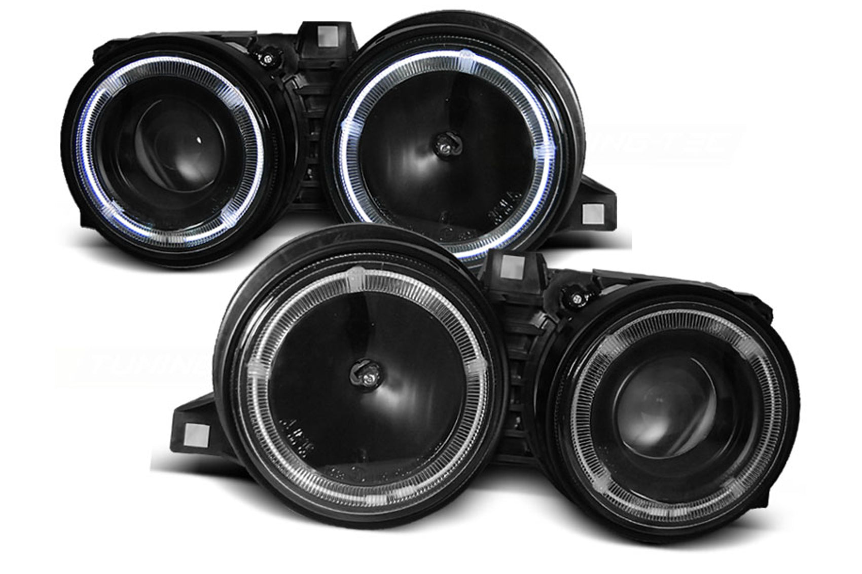 Scheinwerfer für BMW E30 3er 11.1982-06.1994  Licht Headlamp Schwarz CarPartsTuning