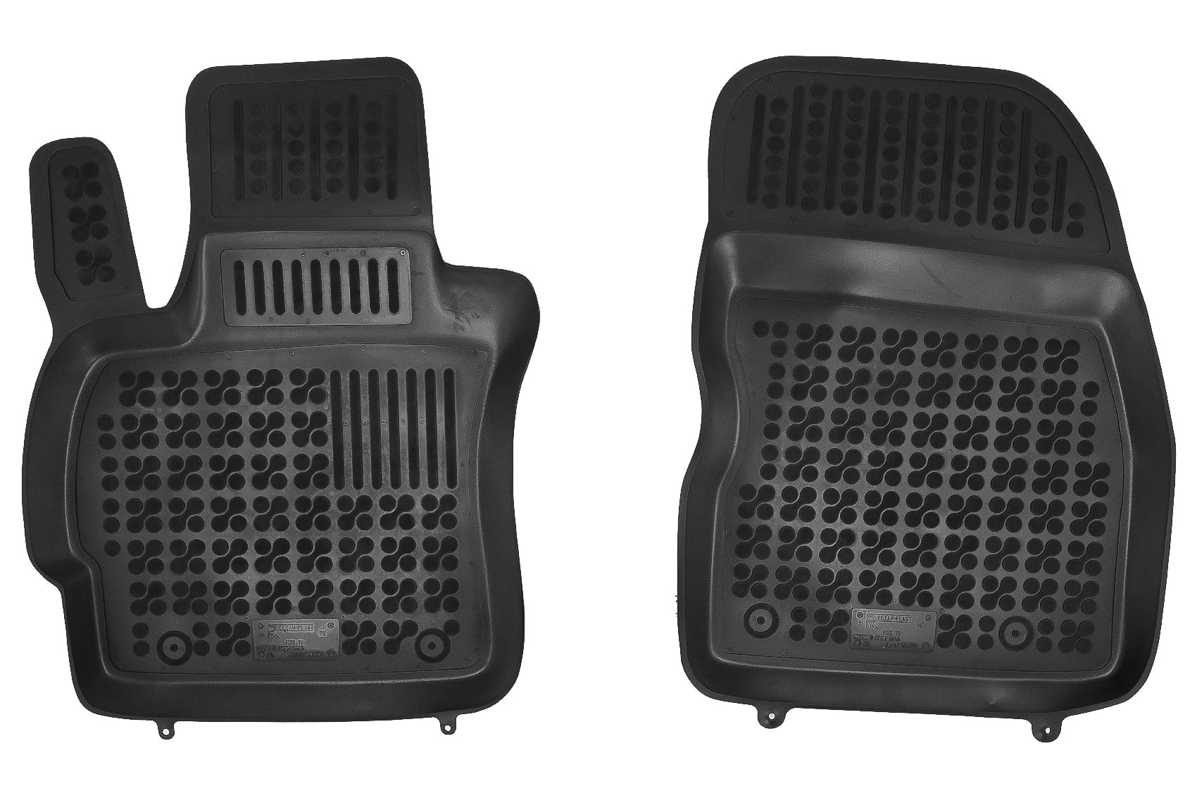 Fußmatten Gummi Schwarz für MAZDA 5 I MAZDA 5 II 2005-2015 3 cm Kante Geruchsfrei CarPartsTuning