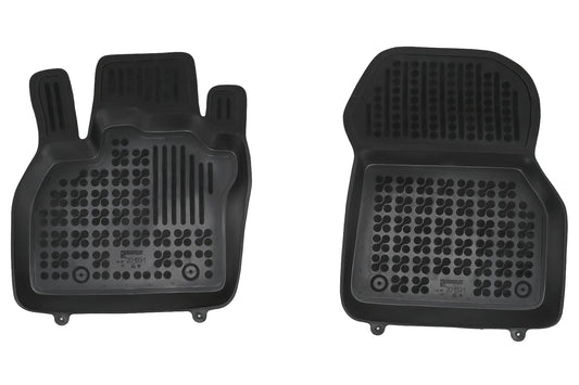 Fußmatten Gummi Schwarz für Renault ZOE ZE50 2019+ Geruchsfrei 3 cm Kante CarPartsTuning