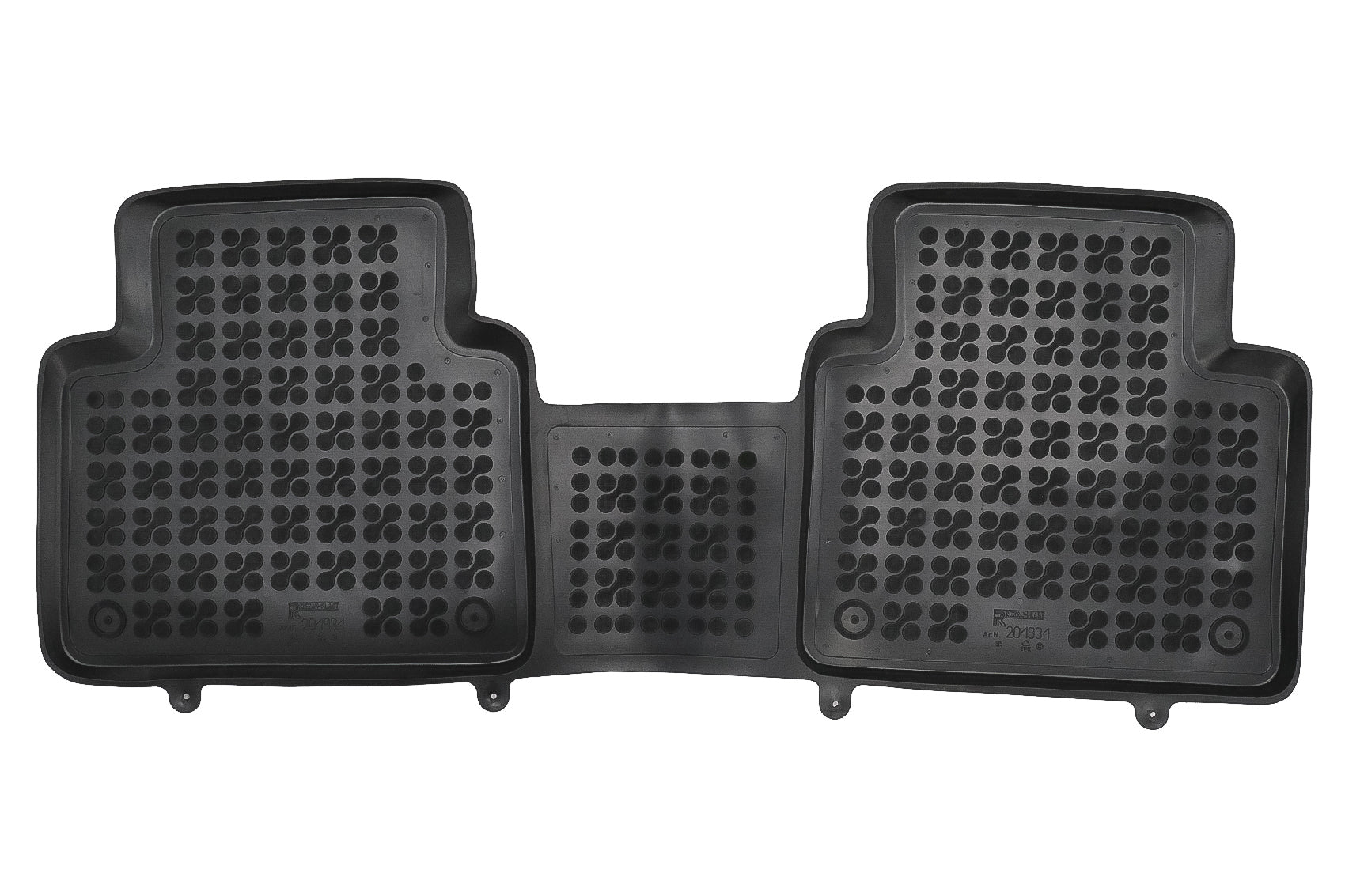 Fußmatten Gummi Schwarz für Renault ZOE ZE50 2019+ Geruchsfrei 3 cm Kante CarPartsTuning