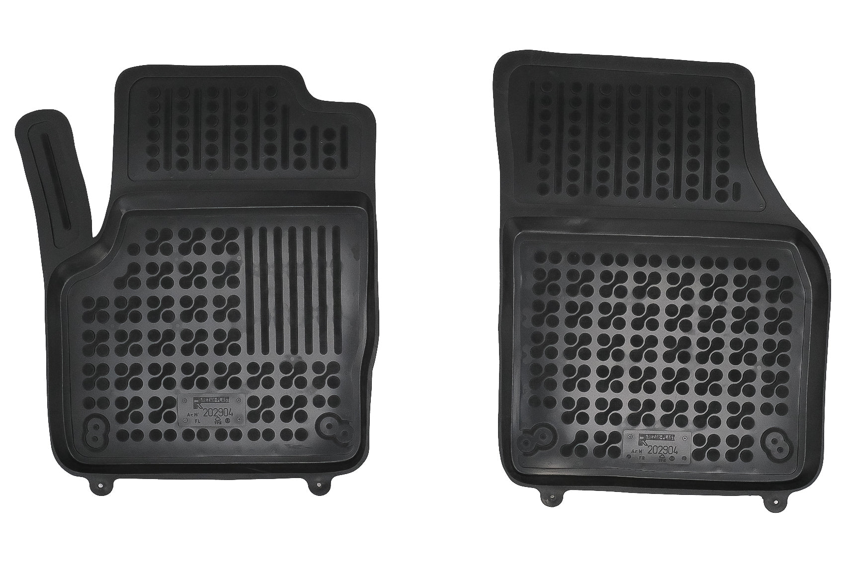 Fußmatten Gummi Schwarz Passend Für Land Rover Range Rover Evoque I L538 (2011-2014) L538 Facelift (2014-2018) Rezaw Plast