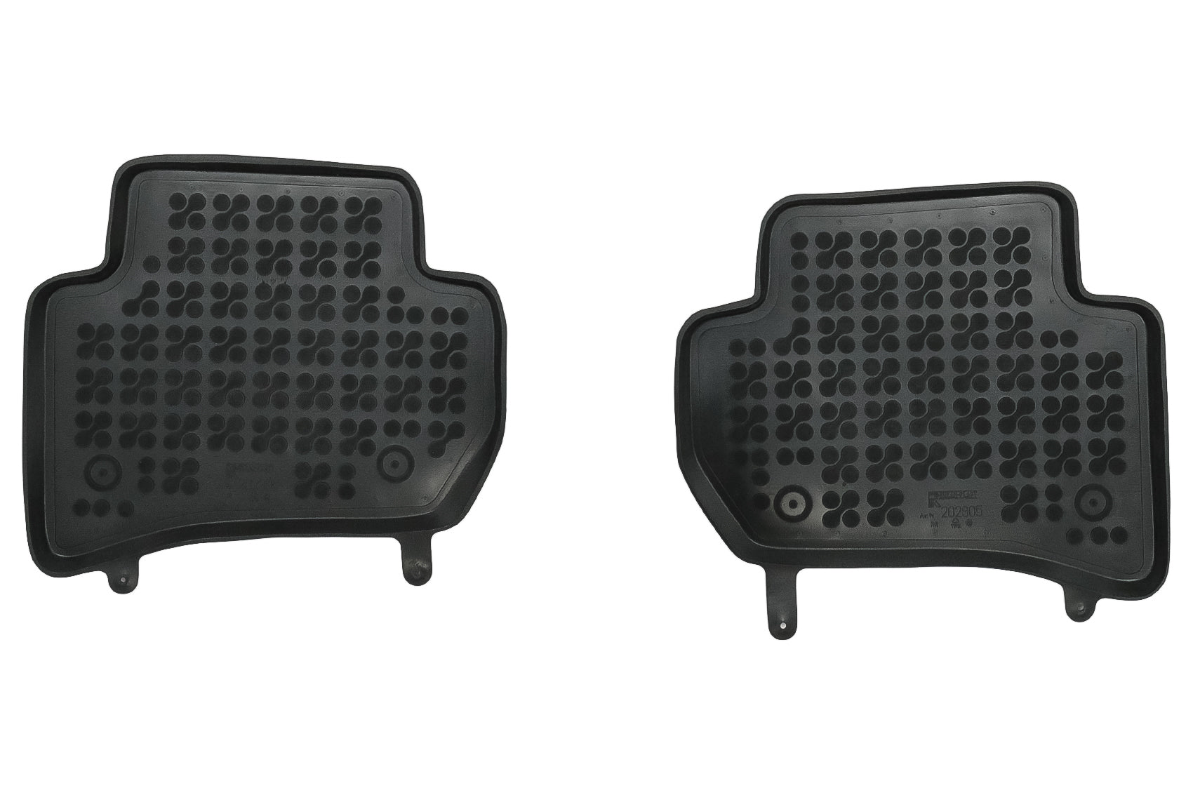 Gummibodenmatte Schwarz für Land Rover Discovery Sport L550 Geruchlos Dedicated CarPartsTuning